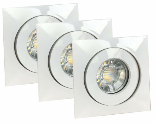 Ip44 4w LED lámpara de instalación instalación emisor spot blanco cálido 3er set pósters especiales 