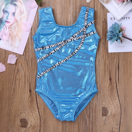 Girl Kid Gymnastics Ballet Leotard Dance Dress Lace Tank Top Bodysuit Dancewear