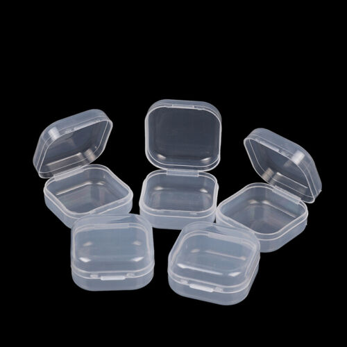 5Pcs Square Jewelry Earrings Rings Storage Case Finishing Container Package  BW
