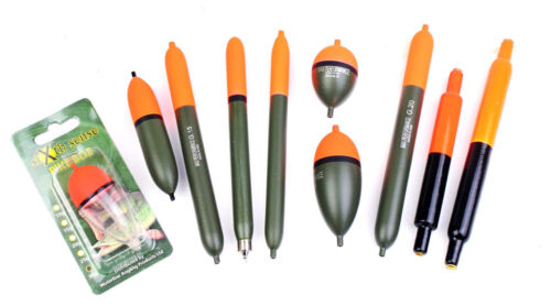 pencil,cigars,sliders 10 Assorted Quality Pike Fishing floats