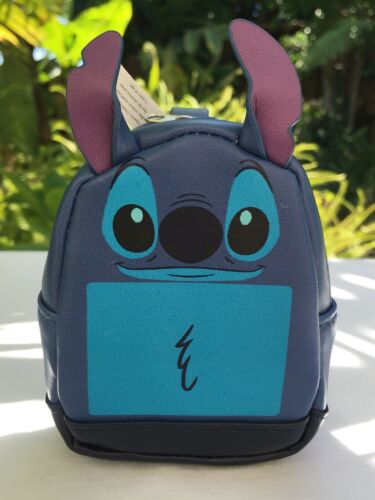 2020 Disney Parks /"Stitch/" Tiny Mini Backpack Coin Purse Cardholder Keychain NWT