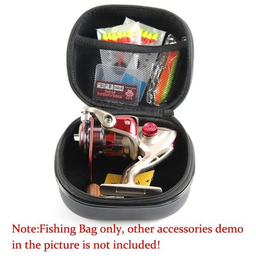 PU Material Fish Reel Bag Spinning Reel Case Protective Hard Shell Shockproof...