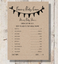PERSONALISED BABY SHOWER GAMES INVITES PREDICTION CARDS KRAFT NATURAL