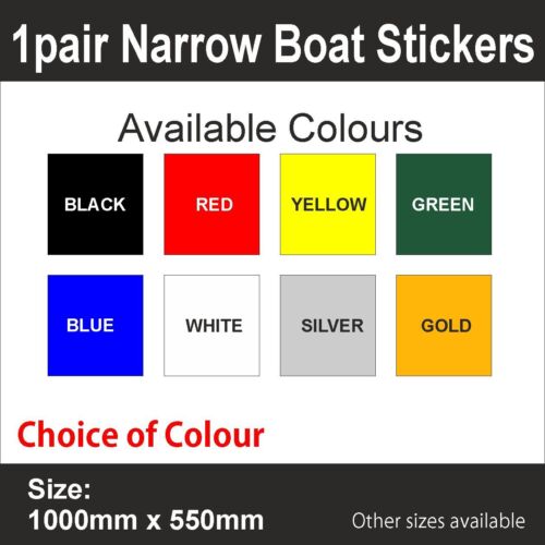 CanalNarrow BoatPERSONALISED BOAT NAMEVinyl Sticker GraphicBB217