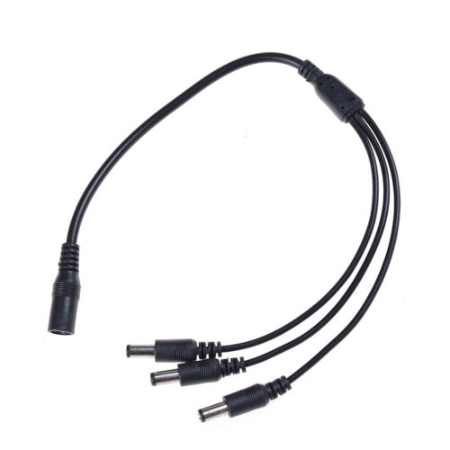 DC Power Jack 1 Female To 3 Male plug Splitter Adapter RGBW Connector KRFS