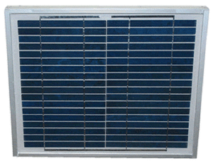 20 Watt Solar Panel for Solar Fence or Dual Chargers 5 Yr Warranty w Cable