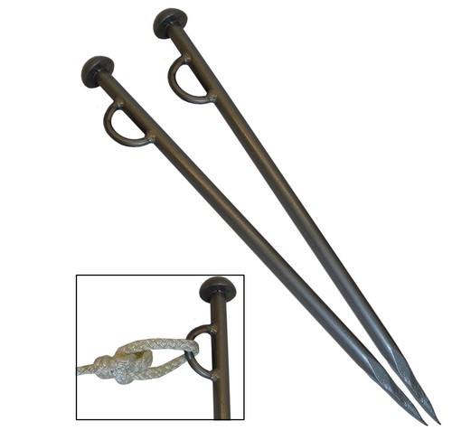 Very Heavy Duty Mooring Stakes for Canal /& River Boats with Eyelet x 2