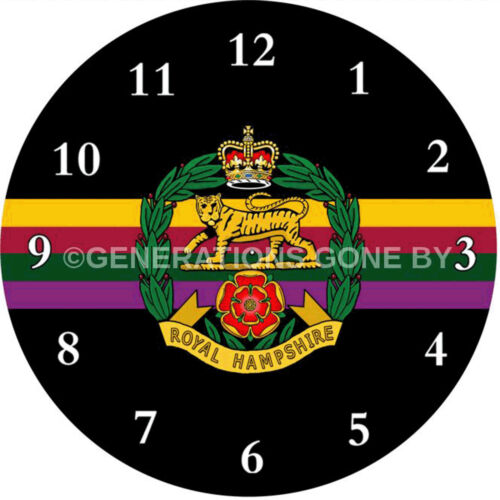 Royal Hampshire Horloge murale Régiment