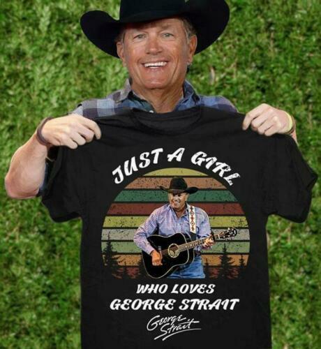 Just A Girl Who Loves George Strait Vintage Ladies Shirt Mothers Day Gift