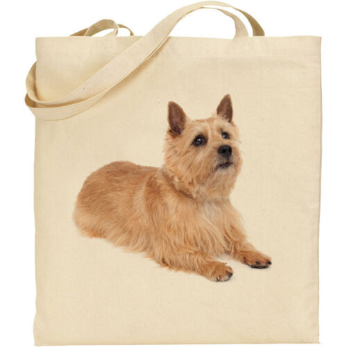CS Seated Norich Terrier dog breed cotton shopping//shoulder//beach//tote bag