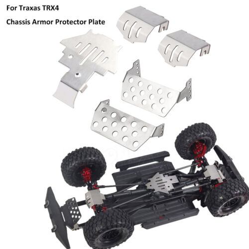 TRX4 Stainless Steel Chassis Armor Axle Protector Skid Plate for TRAXXAS TRX-4