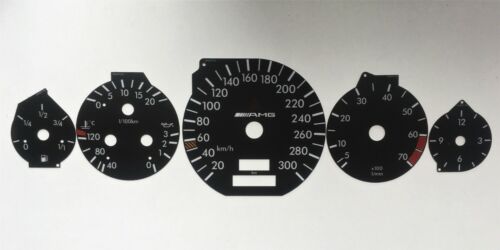 Mercedes R129 CL W140 S-class speedometer cluster dials tacho AMG 300km/h 