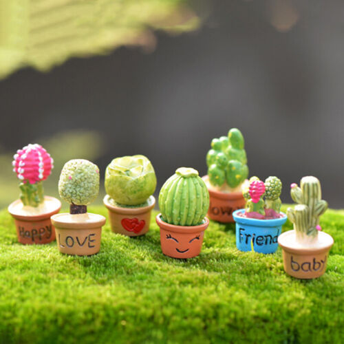 DIY Mini Miniature Fairy Garden Ornament Decor Pot Craft Cactus Accessories CY 