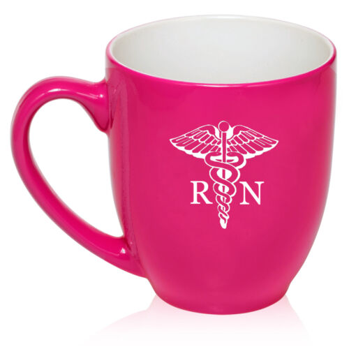 16oz Bistro Mug Ceramic Coffee Tea Glass Cup RN Registered Nurse