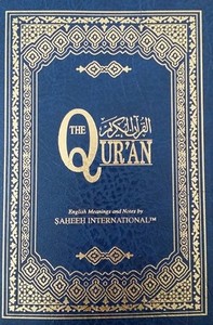 Image result for image “The Quran” (Saheeh International).