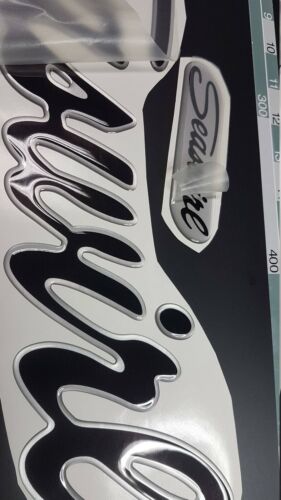 Seaswirl Boats Emblems 21/" silver black FREE FAST delivery DHL express