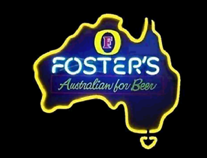 New Fosters Australian Neon Sign Beer Bar Pub Gift Light 17/"x14/"
