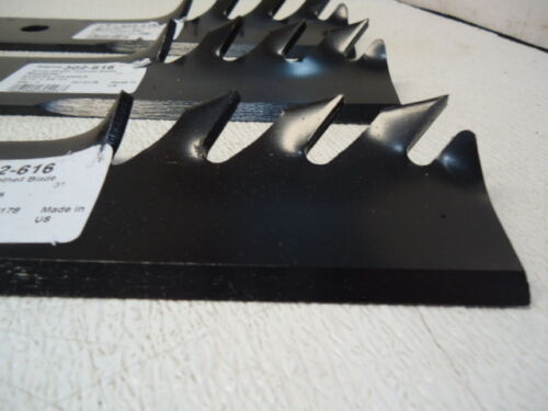 Details about   3 Pack HD Mulching Toothed Blades 48" Fits Toro 117-7277-03 107-3192-03 ZX4800