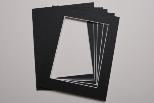 PACK OF 5 PHOTO PICTURE MOUNTS 9 X 7 INCH FOR 5 X 7 PRINT CHOICE OF COLOURS 