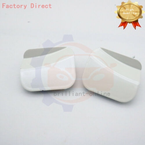 Pair Front Bumper Tow Hook Eye Cover Cap Pearl White For Toyota Highlander 08-10