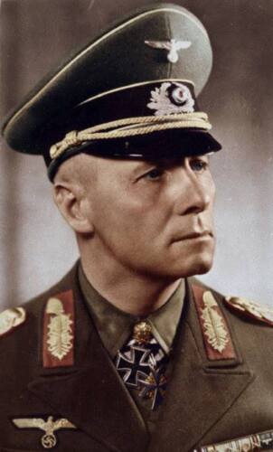 COLOR WWII Photo Erwin Rommel Portrait  WW2 World War Two Afrika Korps //2088