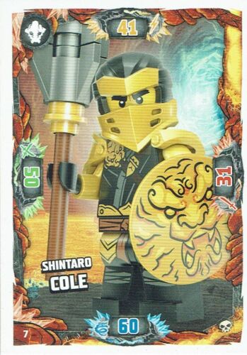 Lego Ninjago serie 6 la isla tarjeta TCG nº 7 Shintaro Cole