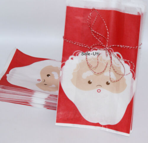 50 FALTENBEUTEL NIKOLAUS ✷ Geschenktüte Set 14x31 Weihnachtstüte Papiertüte DIY