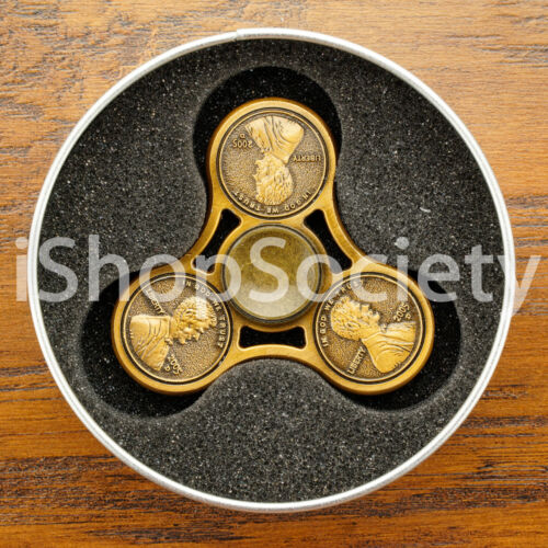 USA Penny Fidget Tri Spinner Figet Spinners EDC Gyro Anxiety Desk Toy ADHD