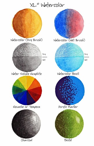 30-Sheets Watercolor Cold Press Textured Paper Pad 9/" x 12/"
