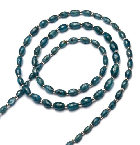 Details about   Natural Gem Green Kyanite 6x4 to 8x6MM Faceted Barrel Shape Beads Necklace 24.5" 