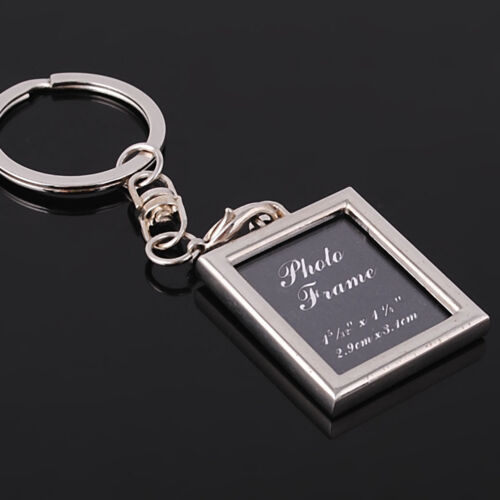 1X Chic Transparent Clear Insert Photo Picture Frame Key Ring  Chain Keychain J& 