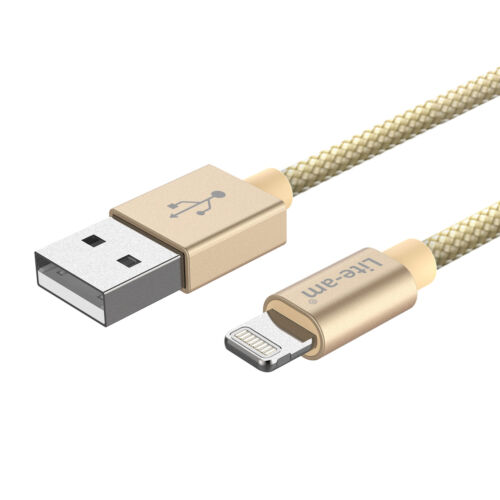 ® Certified Apple iPhone XR am Lightning USB Carga y Datos Sincronización Cable 3ft Lite 