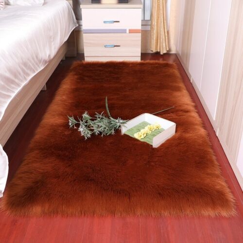 alfombras de sala Alfombra de dormitorio suave y esponjoso de piel de oveja 