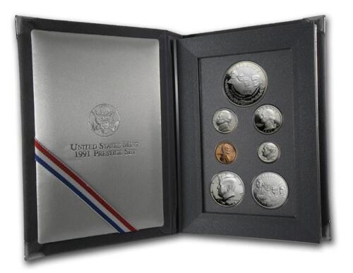 1991 US Mint Mt Rushmore Prestige Proof Coin Set