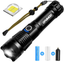Rechargeable LED Flashlight,High Lumen Tactical Flashlight,5 Modes Zoomable,Wate
