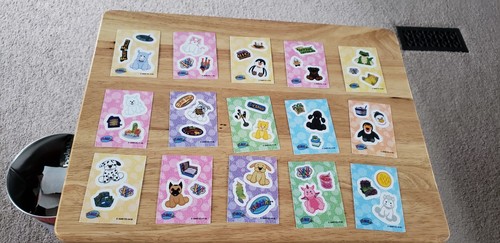 Webkinz Series 3 Master Set Dress Up Profilez Sparkle Stickers Base 148 Cards