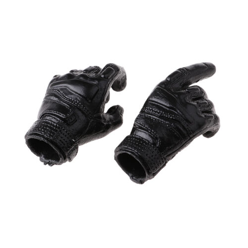 1//6 Scale Black Men/'s Gloves Hands for 12inch HT TC TTL PH Male Figures Body
