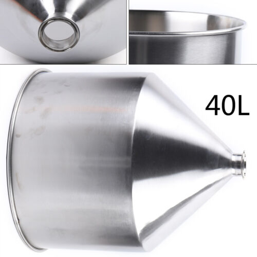 304 Stainless Steel 40L Hopper FUNNEL Diameter 2.52 Inch Kitchen Filling Tools 