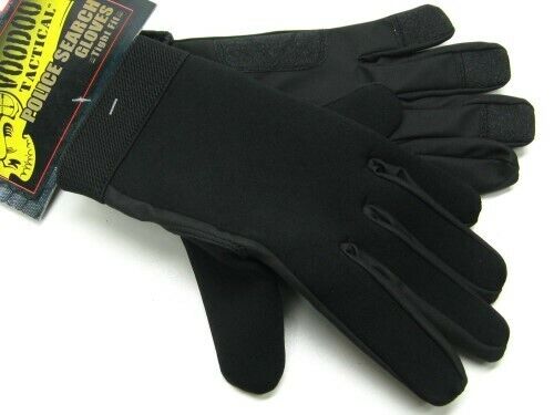 Voodoo Tactical 01-663501092 Black Neoprene Police Search Gloves Size Small