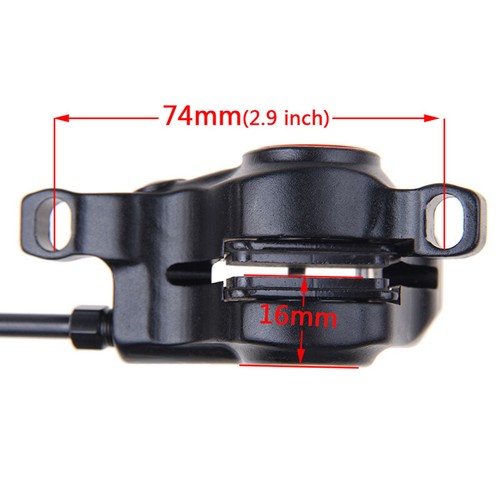 Bicycle Hydraulic Disc Brake Road Bike Levers Front Rear Set&160mm Brake Rotors