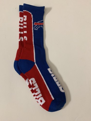 Buffalo Bills Adult Crew Socks New Free Ship Large High Quality Thick F5