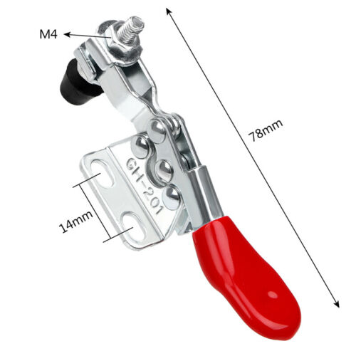 Horizontal Quick Release Toggle Clamp Anti Slip Hand Tool Vertical Lever Fixture 