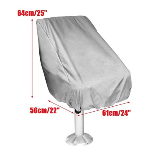Captain Chair Boat Seat Cover Protection Elastic Closure UV Resistant Waterproof