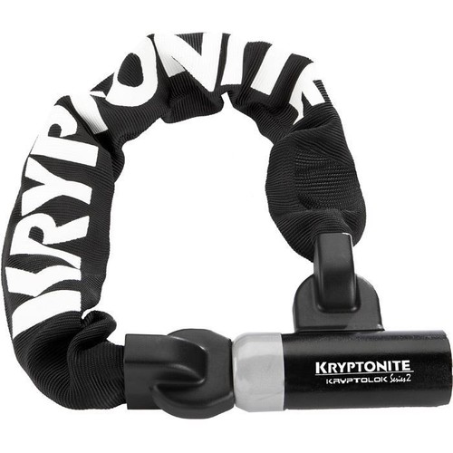 Kryptonite Kryptolok 955 Integrated Chain 9.5 mm X 55 cm Sold Secure Silver