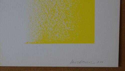 Yellow Reversed by Richard Anuszkiewicz 1970 plate signed