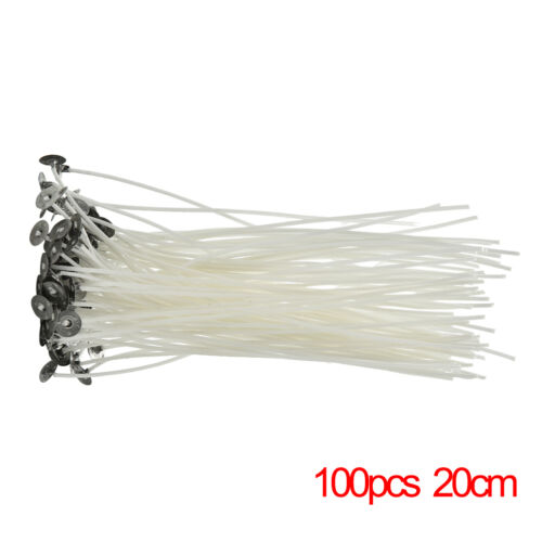 100X  Candle  Wicks COTTON Core Candle Making Supplies Pretabbed 5 Sizes J/&C