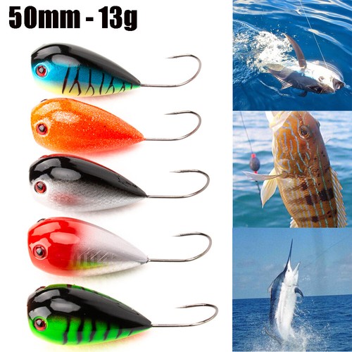 Artificial 50mm 13g Fishing Lure Crank Bait Floating EGG Bait Single Hook