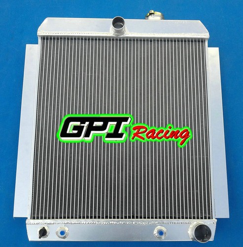 47-54 CHEVY C//K TRUCK PICKUP L6 ALUMINUM RADIATOR 48 49 50 51 52 53 fan