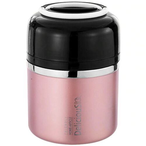 Thermal Insulated Lunch Box Food Container Stainless Steel Thermos Bento Box Jar
