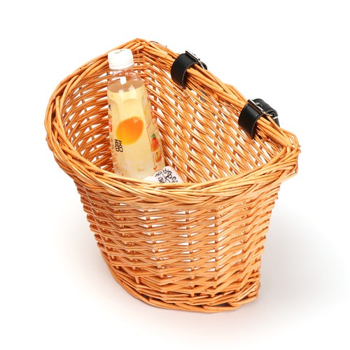 Handbasket Riding Pouch Cargo Storage Container Bike Front Bag Rattan basket